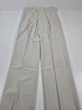 VTG John Alexander Dress Pants Men's 36x36 Beige Pro-Spin Pleated Unhemmed NWT